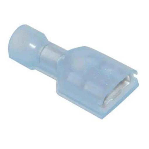 TE Connectivity Zásuvný konektor, řada: Ultra-Fast .250 Izolované, 6.35 x 0.81 mm, Modrá Vnitřní, celková délka: 0.855