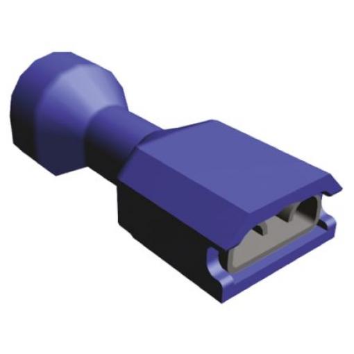 TE Connectivity Zásuvný konektor, řada: Ultra-Fast .250 Izolované, 6.35 x 0.81 mm, Modrá Vnitřní, celková délka: 0.935