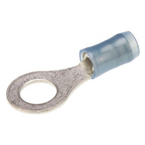 Očková koncovka, řada: PIDG, pokovení: Cín, M6, Modrá, 105 °C, min. AWG: 16 AWG, max. AWG: 14 AWG, Izolované, TE