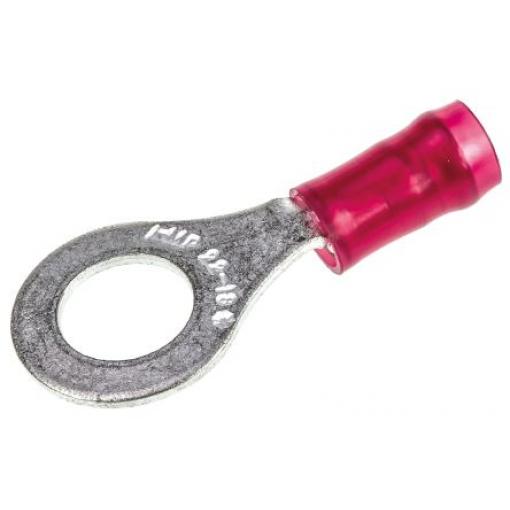 Očková koncovka, řada: PIDG, pokovení: Cín, M6, Červená, 105 °C, min. AWG: 22 AWG, max. AWG: 16 AWG, Izolované, TE