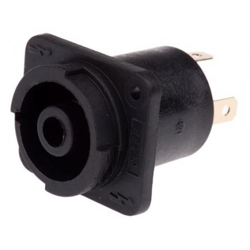 RS PRO Konektor pro reproduktory, počet kontaktů: 4, orientace těla: Rovný, barva Černá, Panel Vnitřní 20A, 240 V ac,