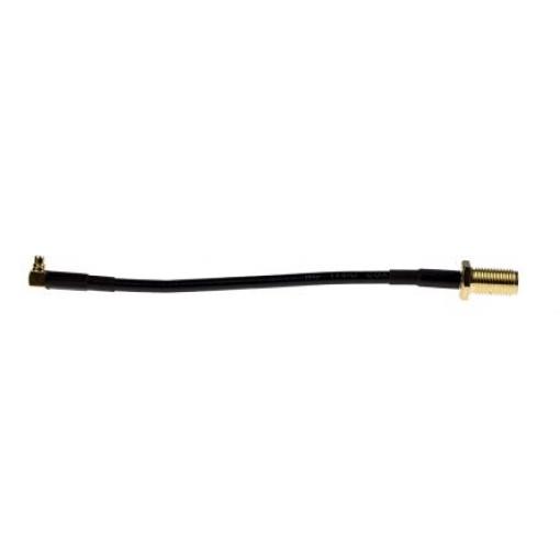 Koaxiální kabel, řada: LPRS-MMCX, Černá Vnější, A: Pravoúhlý Vnitřní, B: Přímý 100 mm LPRS