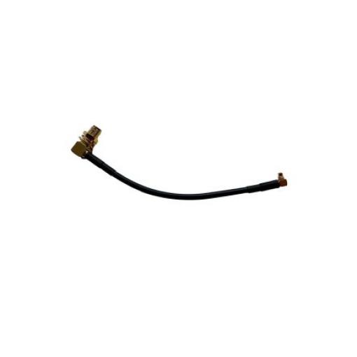 Koaxiální kabel, řada: LPRS-MMCX, Černá Vnější, A: Pravoúhlý Vnitřní, B: SMA 100 mm LPRS
