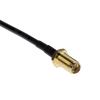 Koaxiální kabel, řada: LPRS-UFL, Černá Vnitřní, A: SMA, B: UFL 100 mm LPRS