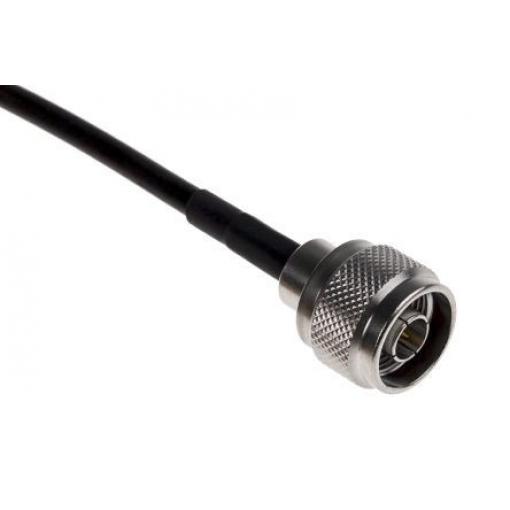 Koaxiální kabel LMR-195, A: Typ N, B: RP-SMA LPRS S koncovkou