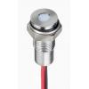 Indikátor pro montáž do panelu Zapuštěné barva Bílá Olověný drát, 10.8 V dc, 13.2 V dc RS PRO, IP67