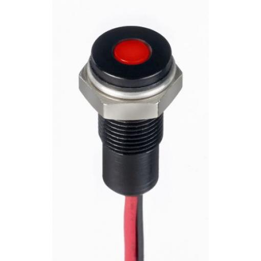 Indikátor pro montáž do panelu Zapuštěné barva Červená Olověný drát, 1.8 V dc, 3.3 V dc RS PRO, IP67