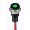 Indikátor pro montáž do panelu Zapuštěné barva Zelená Olověný drát, 10.8 V dc, 13.2 V dc RS PRO, IP67