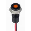 Indikátor pro montáž do panelu Zapuštěné barva Oranžová Olověný drát, 10.8 V dc, 13.2 V dc RS PRO, IP67
