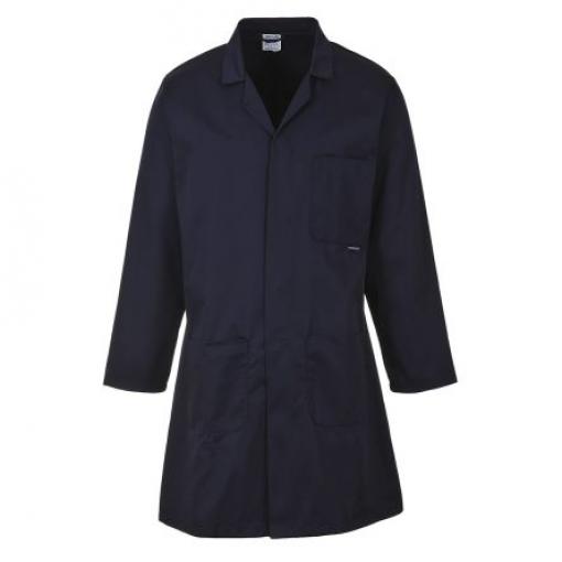 RS PRO Laboratorní plášť, Tmavomodrá Muži, SC: L 3, Polyester, Flísová bunda, Uhlíkové vlákno, Polyester s
