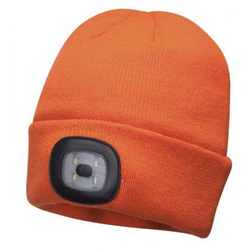 RS PRO Čepice s LED světlem, Čepice s LED světlem, Oranžová, Akrylát