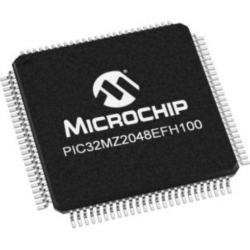 Microchip Mikrokontrolér PIC32MZ2048EFH100-250I/PF 32 bit, standard: AEC-Q100 PIC 252 MHz 2MB Blesk 512 kB RAM, počet