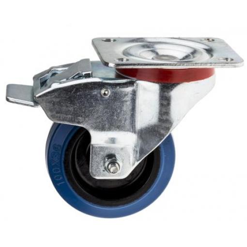 RS PRO Brzděné otočné 180 kg 100 mm, Pružný