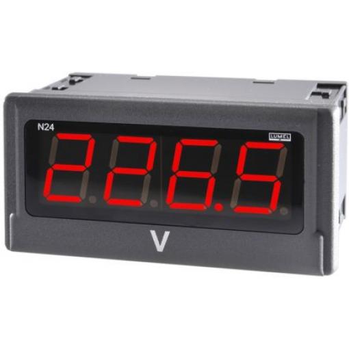 Lumel Digitální panelový multifunkční měřič, řada: N24 LED, výška výřezu: 92 mm, šířka výřezu: 45 mm pro Proud, 4