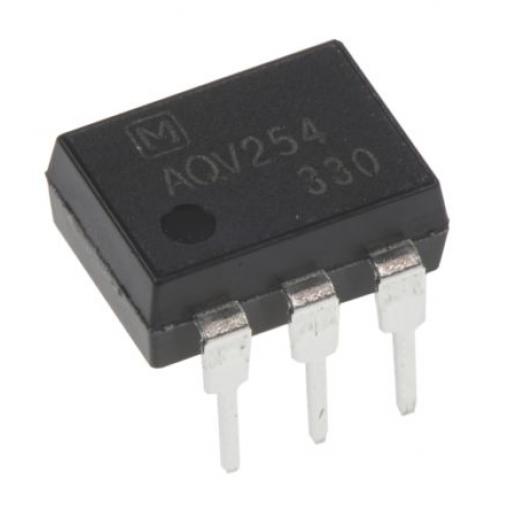 Panasonic Optočlen AQV254, řada: AQV, počet kolíků: 6 kolíkový vstup DC Průchozí otvor DIP
