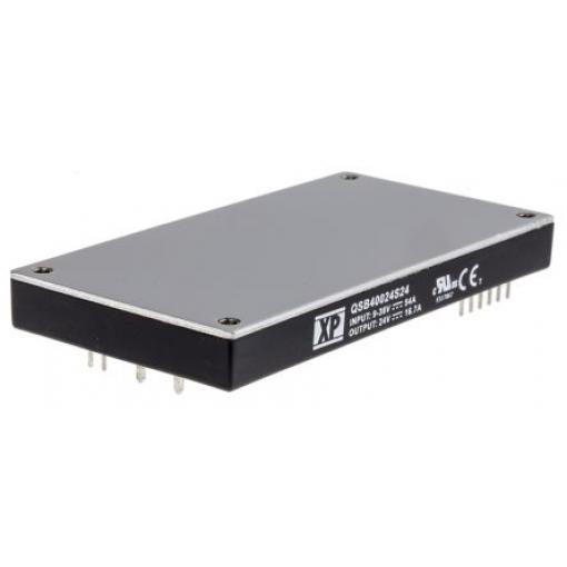XP Power Měnič DC/DC QSB350, výstup: 48 V dc 1.5 kV dc, Vin 75V dc 7.3 mA, Vin 36V 350 W -40 °C 100 °C Průchozí otvor
