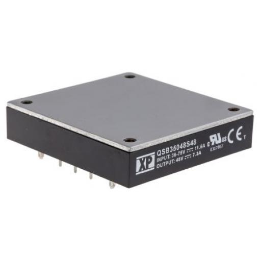 XP Power Měnič DC/DC QSB400, výstup: 48 V dc 1.5 kV dc, Vin 36V dc 8.3 mA, Vin 9V 400 W -40 °C 100 °C Průchozí otvor