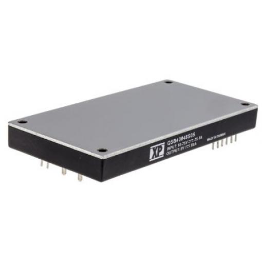 XP Power Měnič DC/DC QSB400, výstup: 5 V dc 1.5 kV dc, Vin 75V dc 80 mA, Vin 18V 400 W -40 °C 100 °C Průchozí otvor