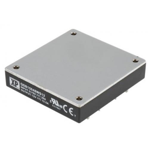 XP Power Měnič DC/DC QSB15048W, výstup: 12 V dc 1.5 kV dc, Vin 75V dc 12.5 A, Vin 9V 150 W -40 °C 100 °C Průchozí otvor