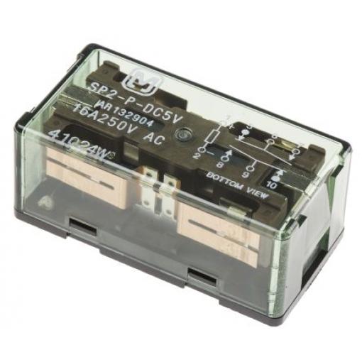 Panasonic Relé bez blokování DPDT Montáž na plošný spoj 15 A 5 V dc SP