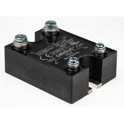 Celduc Polovodičové relé 50 A Panel 520 Vrms SC8 240V ac