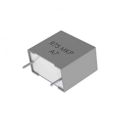 Vrstvové kondenzátory, řada: R75 10 μF ±5 % 400 V dc 220 V ac, Průchozí otvor 1 mm KEMET AEC-Q100