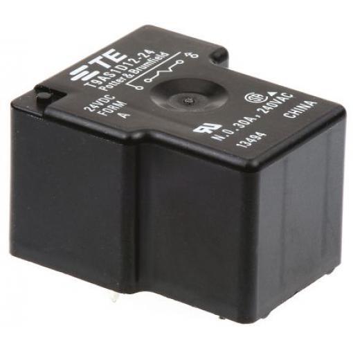 TE Connectivity Výkonové relé SPST Montáž na plošný spoj 30 A 24 V dc T9A
