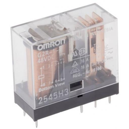 Omron Výkonové relé SPDT Montáž na plošný spoj 16 A 48 V dc G2R