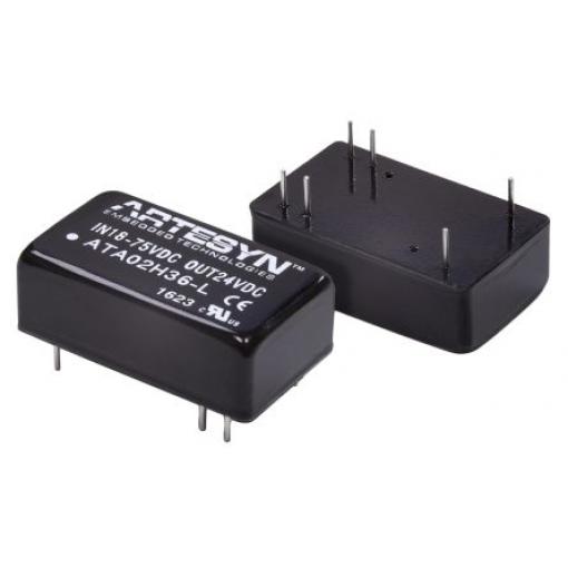 Artesyn / Advanced Energy Měnič DC/DC ATA, výstup: ±15 V 1.5 kV dc, Vin 75V dc 265 mA, Vin 18V 8 W -40 °C 80 °C Průchozí