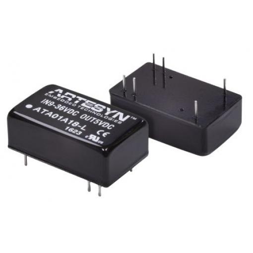 Artesyn / Advanced Energy Měnič DC/DC ATA, výstup: 5 V dc 1.5 kV dc, Vin 36V dc 1.2 A, Vin 9V 6 W -40 °C 90 °C Průchozí