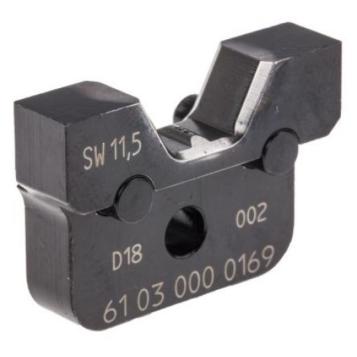 Krimpovací čelisti, řada: InduCom 10.5 mm HARTING Černá
