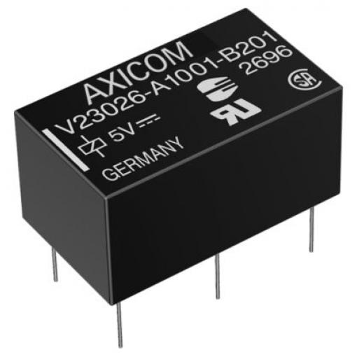 TE Connectivity Signálové relé DPDT Montáž na plošný spoj 1 A 24 V dc Axicom P1