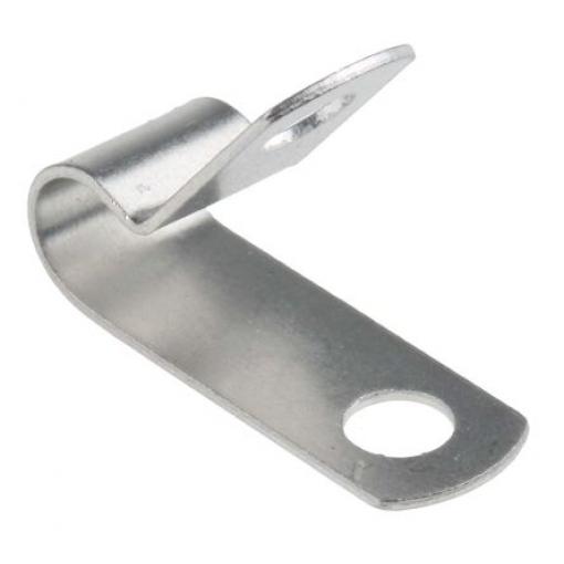 Kabelová spona pro průměr svazku 6.4 mm Hliník Stříbrná Šroubová RS PRO