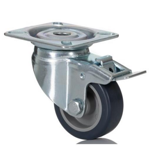 1475PAO050P40 Tente Brzděné otočné 40 kg 50 mm, Polyuretan