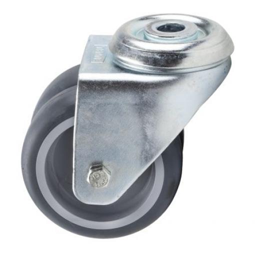 1970PJO075P30-13 Tente Otočné 80 kg 75 mm, Termoplastická pryž