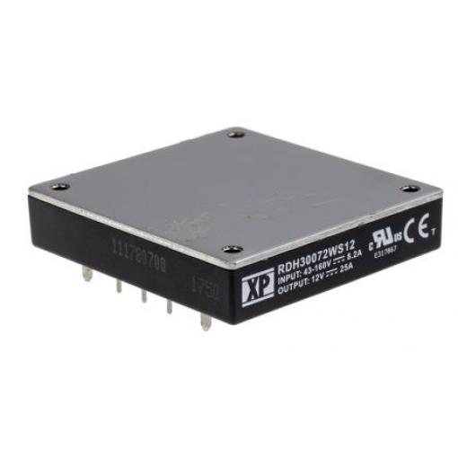 XP Power Měnič DC/DC RDH300, výstup: 12 V dc 3 kV dc, Vin 160V dc 25 mA, Vin 43V 300 W -40 °C 100 °C Průchozí otvor