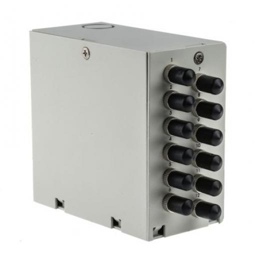RS PRO Výstupní krabice, řada: Din Rail Demarcation Box, Rozváděcí skříň Vícerežimové, počet portů: 12portový, délka: 60