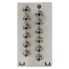RS PRO Výstupní krabice, řada: Din Rail Demarcation Box, Rozváděcí skříň Jediný režim, počet portů: 12portový, délka: 60