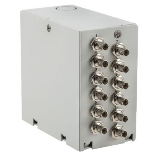 RS PRO Výstupní krabice, řada: Din Rail Demarcation Box, Rozváděcí skříň Jediný režim, počet portů: 12portový, délka: 60