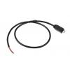 RS PRO Kabel USB do zásuvky IC Vnější, A: Micro USB B, 500 mm, Černá, B: Bez koncovky