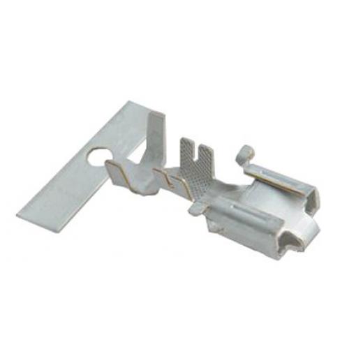 TE Connectivity Zásuvný konektor, řada: 26A13 Neizolované, 6.3 x 0.8 mm, Stříbrná Vnitřní, celková délka: 20.4 mm, min.
