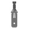 TE Connectivity Zásuvný konektor, řada: FASTIN-FASTON .250 Neizolované, 6.35 x 0.81 mm, Černá Vnější, celková délka: 28