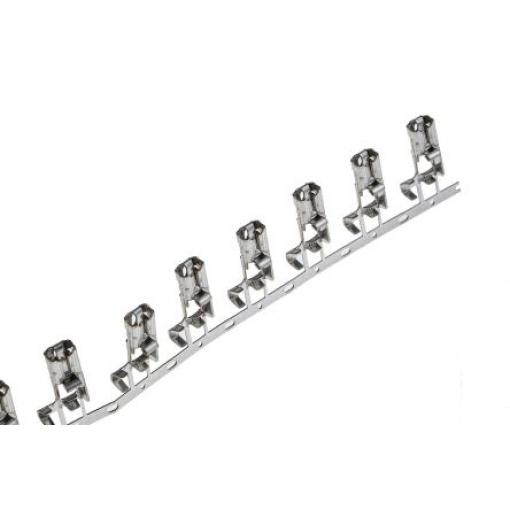 TE Connectivity Zásuvný konektor, řada: Positive Lock .250 Mk I Neizolované, 6.35 x 0.81 mm, Černá Vnitřní, izolační: