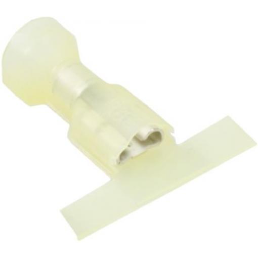 TE Connectivity Zásuvný konektor, řada: Ultra-Fast .250 Izolované, 6.35 x 0.81 mm, Žlutá Vnitřní, celková délka: 0.935