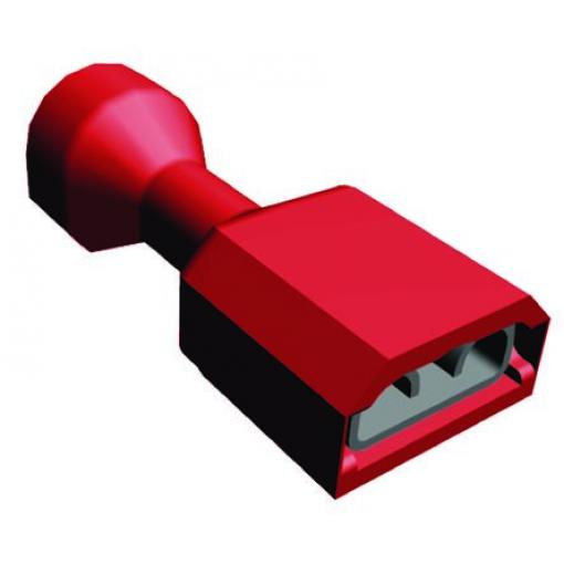 TE Connectivity Zásuvný konektor, řada: Ultra-Fast .250 Izolované, 6.35 x 0.81 mm, Červená Vnitřní, celková délka: 0.935