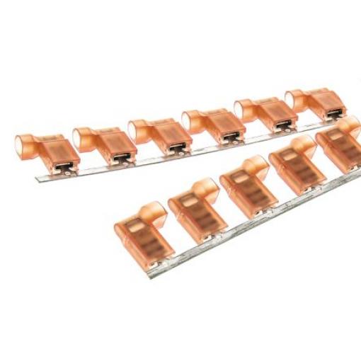 TE Connectivity Zásuvný konektor, řada: Ultra-Fast .187 Izolované, 4.75 x 0.81 mm, Červená Vnitřní, celková délka: 16.14