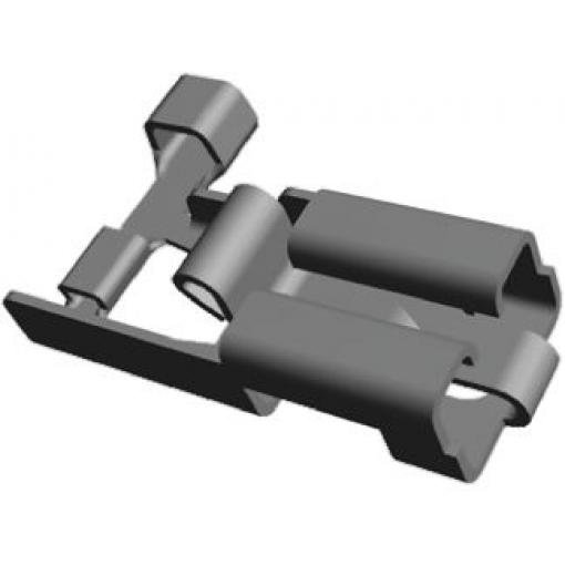 TE Connectivity Zásuvný konektor, řada: 0.187 Neizolované, 7.4 x 4.1 mm, Černá Vnitřní, celková délka: 18 in, min. AWG: