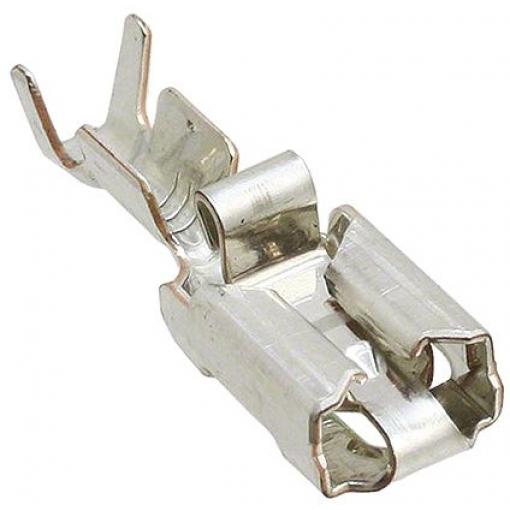 TE Connectivity Zásuvný konektor, řada: Positive Lock .250 Mk I Neizolované, 6.35 x 0.81 mm, Stříbrná Vnitřní, celková