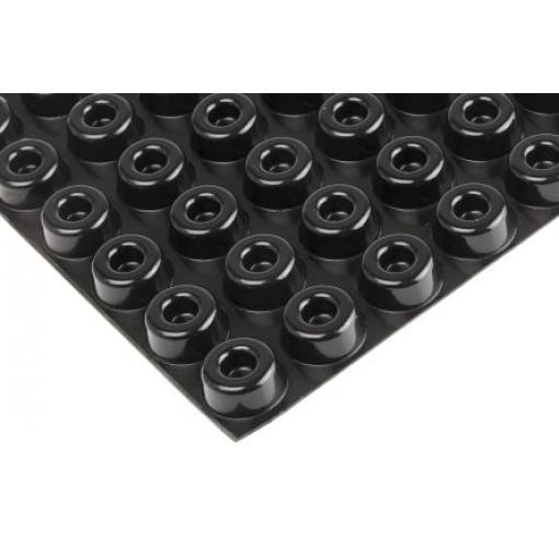 RS PRO Kulatý Polyuretan Samolepicí nohy 22.3 mm