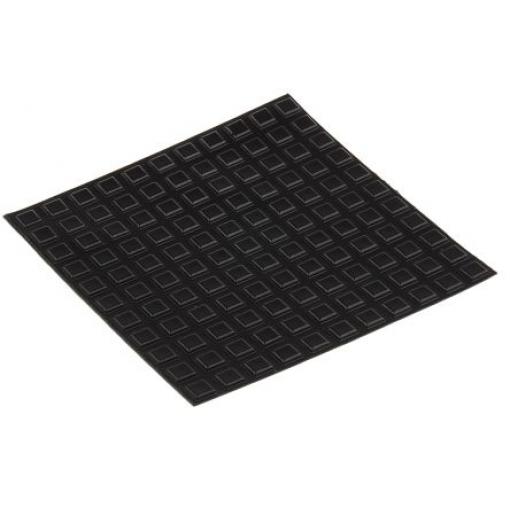 RS PRO Čtvercový Polyuretan Samolepicí nohy 10.2 mm